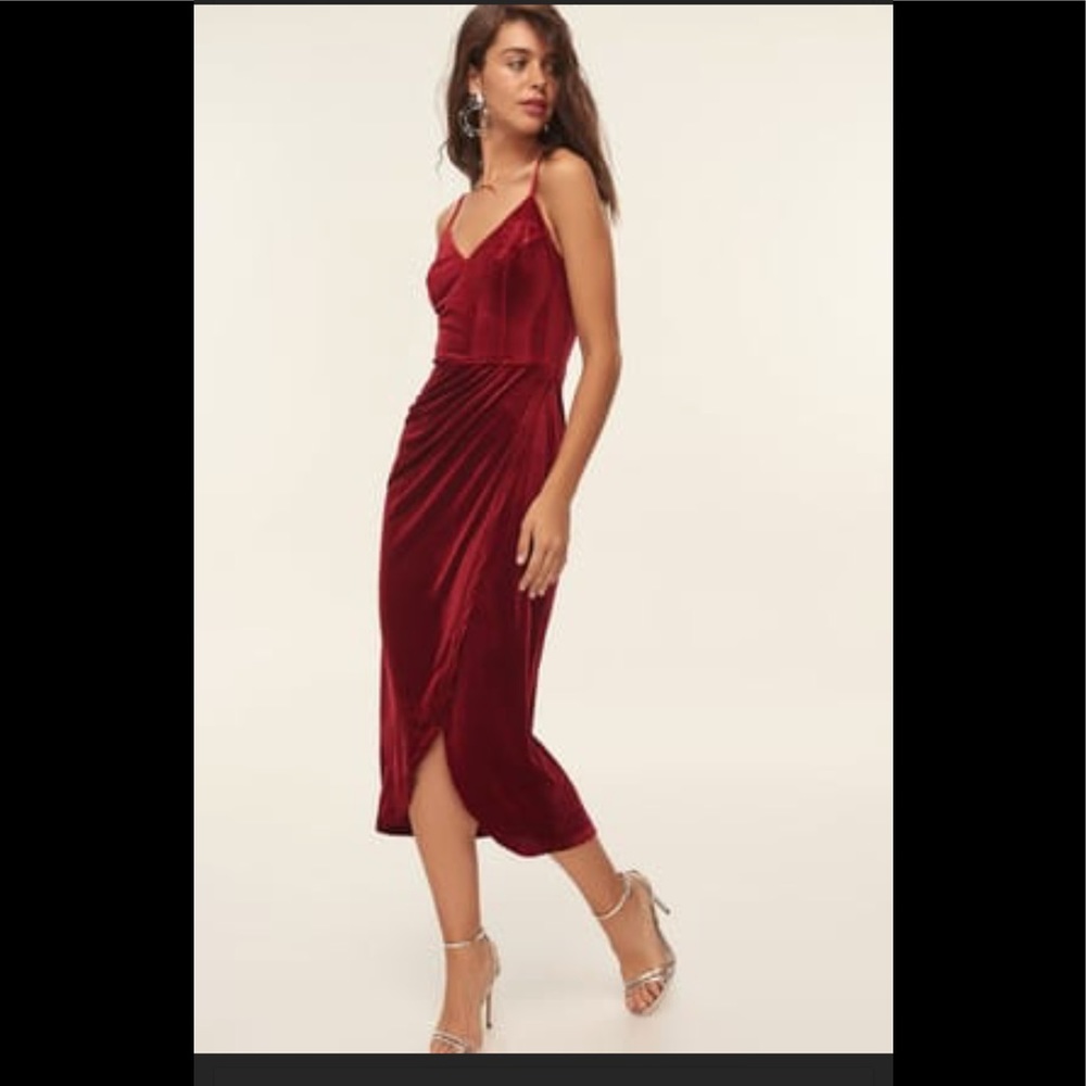 Red Velvet night dress XS